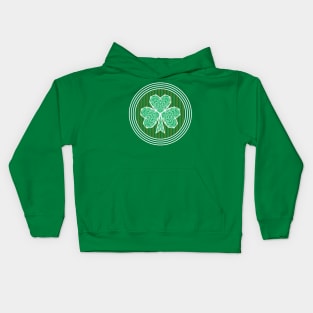 Geometric Shamrock Kids Hoodie